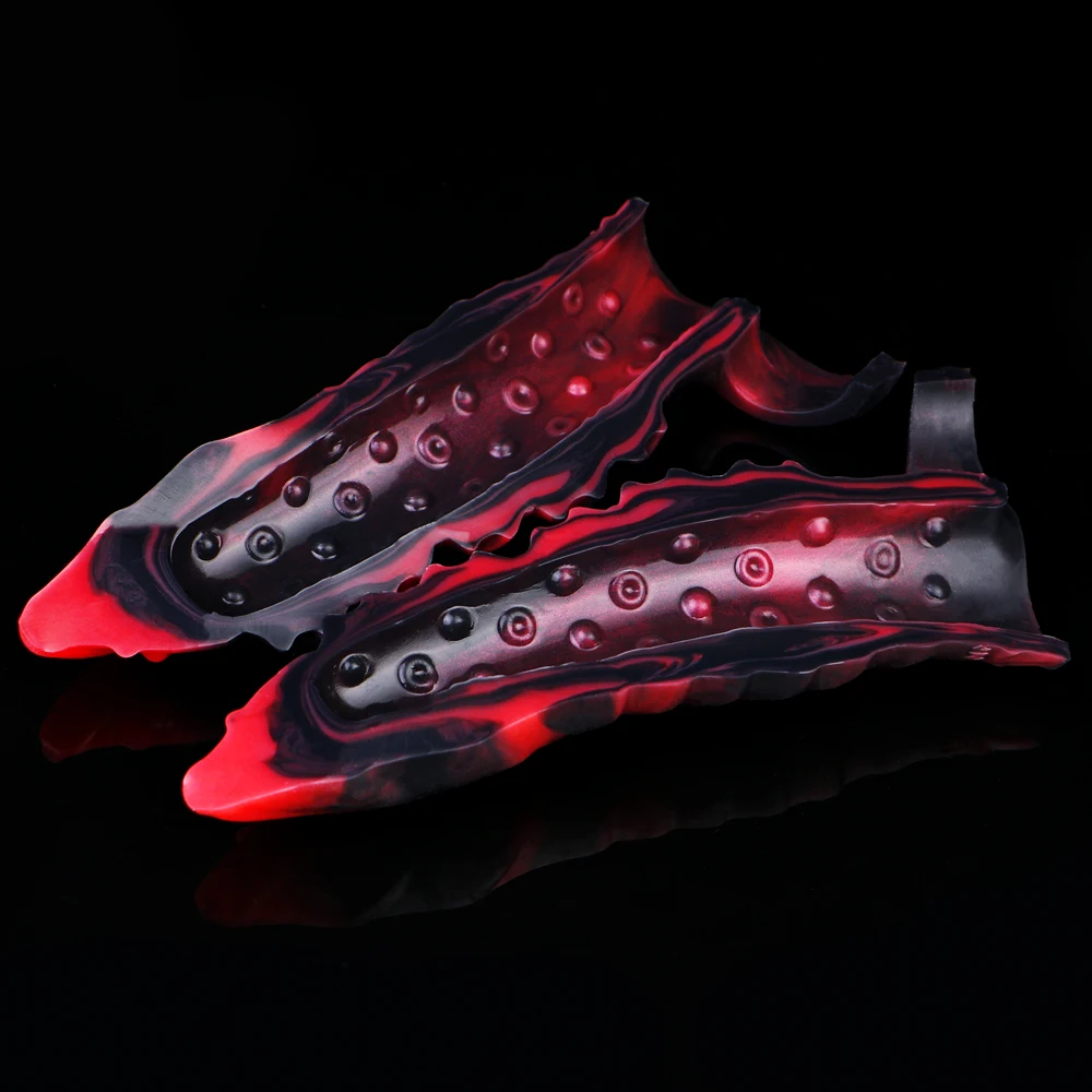 FAAK クローズドヘッドペニススリーブ サイズM L XL ラージ シリコン製 ファンタジー 馬 犬 結び目入り 中空ディルド 陰茎拡大セックストイ 男性用