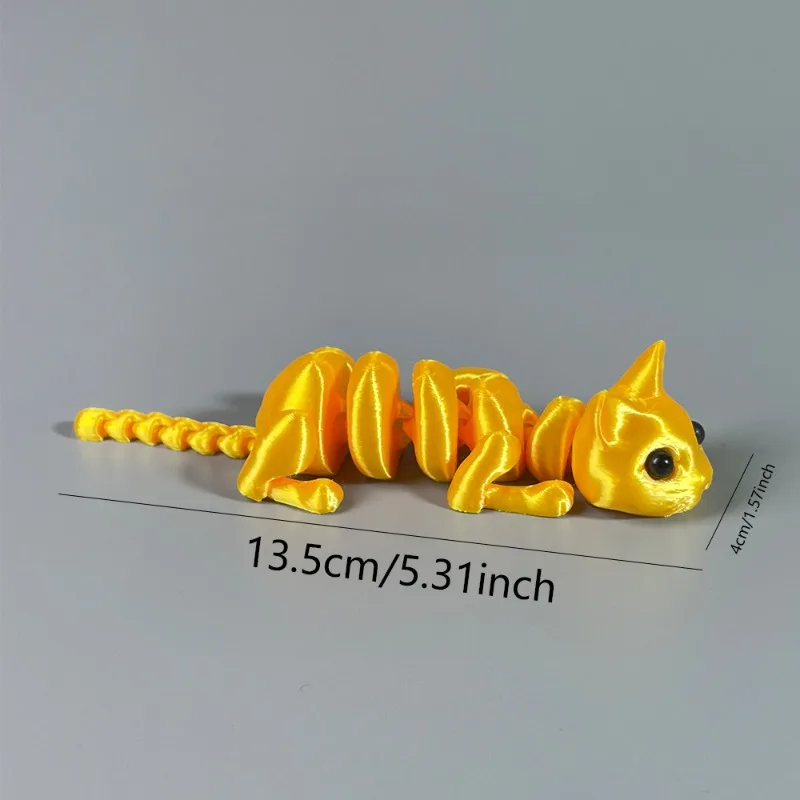 Kreative Multi-joint Bewegliche 3D Gedruckt Nette Katze Action Figur Nette Relief Sensorischen Spielzeug Lustige Kinder Geschenke Hause Desktop ornamente