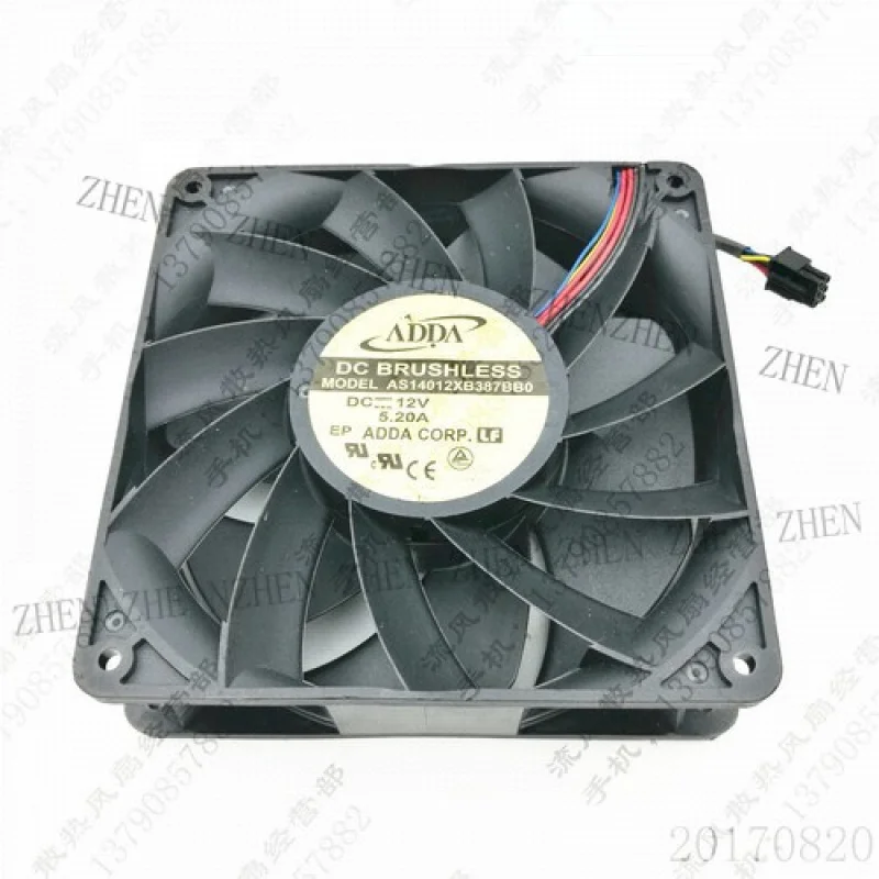 

Y ДЛЯ ADDA AS14012XB387BB0 14038 DC 12 В 5,2 А 6-проводной охлаждающий вентилятор