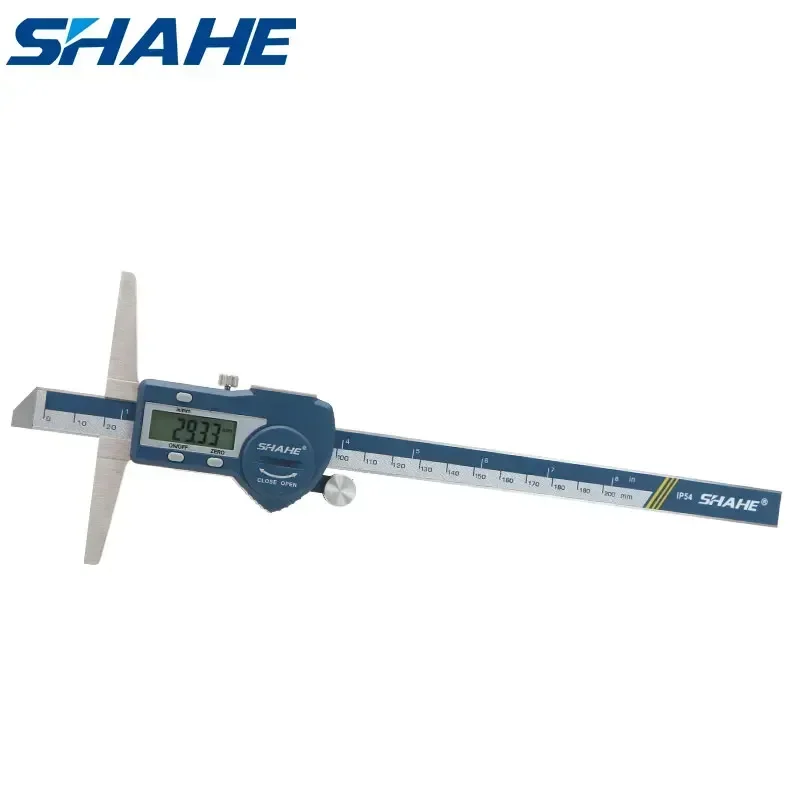 

0-200 mm Shahe Stainless Steel Electronic Digital Vernier Caliper Depth Vernier Caliper Micrometer Measuring Tool