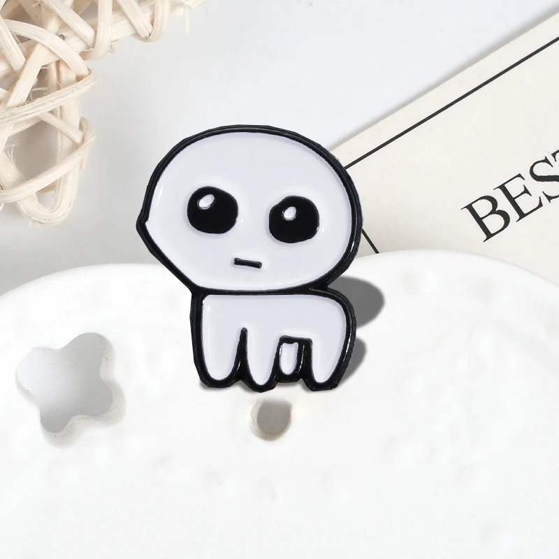 Enamel Pins Custom Caring for Mental Health Brooches Lapel Badges Funny Jewelry Gift for Kids Friends Autism Tbh Creature