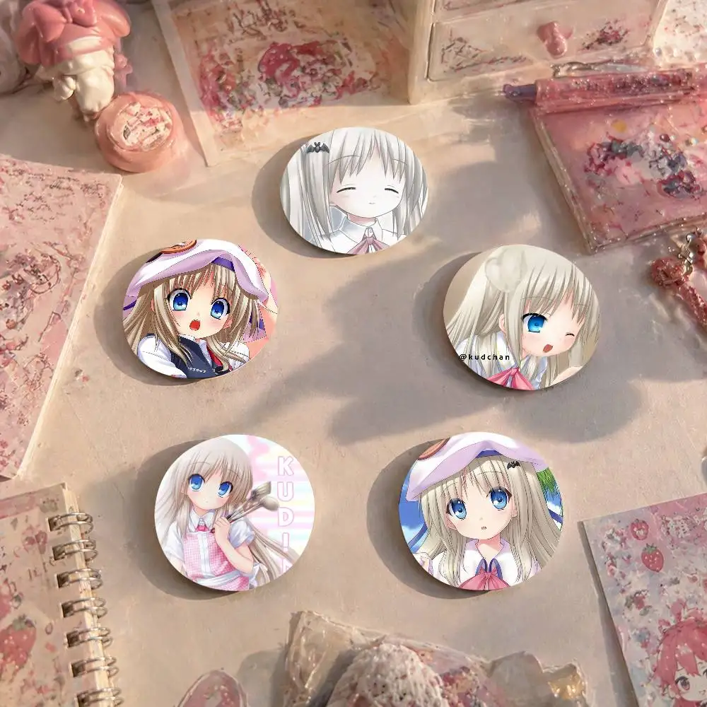 A-Game Kud Wafter 75x75 25x25 Mm Cartoon Round Brooches On Backpack Shirt Accessories Jewelry Badge Gift For Friends
