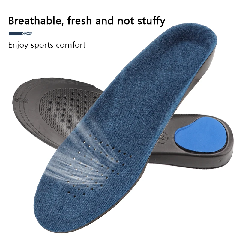 1Pair Plantar Fasciitis Arch Support Shoes Insole Orthopedic Insoles for Feet Shock-absorbing Shoe Pads Unisex Size EU34-49