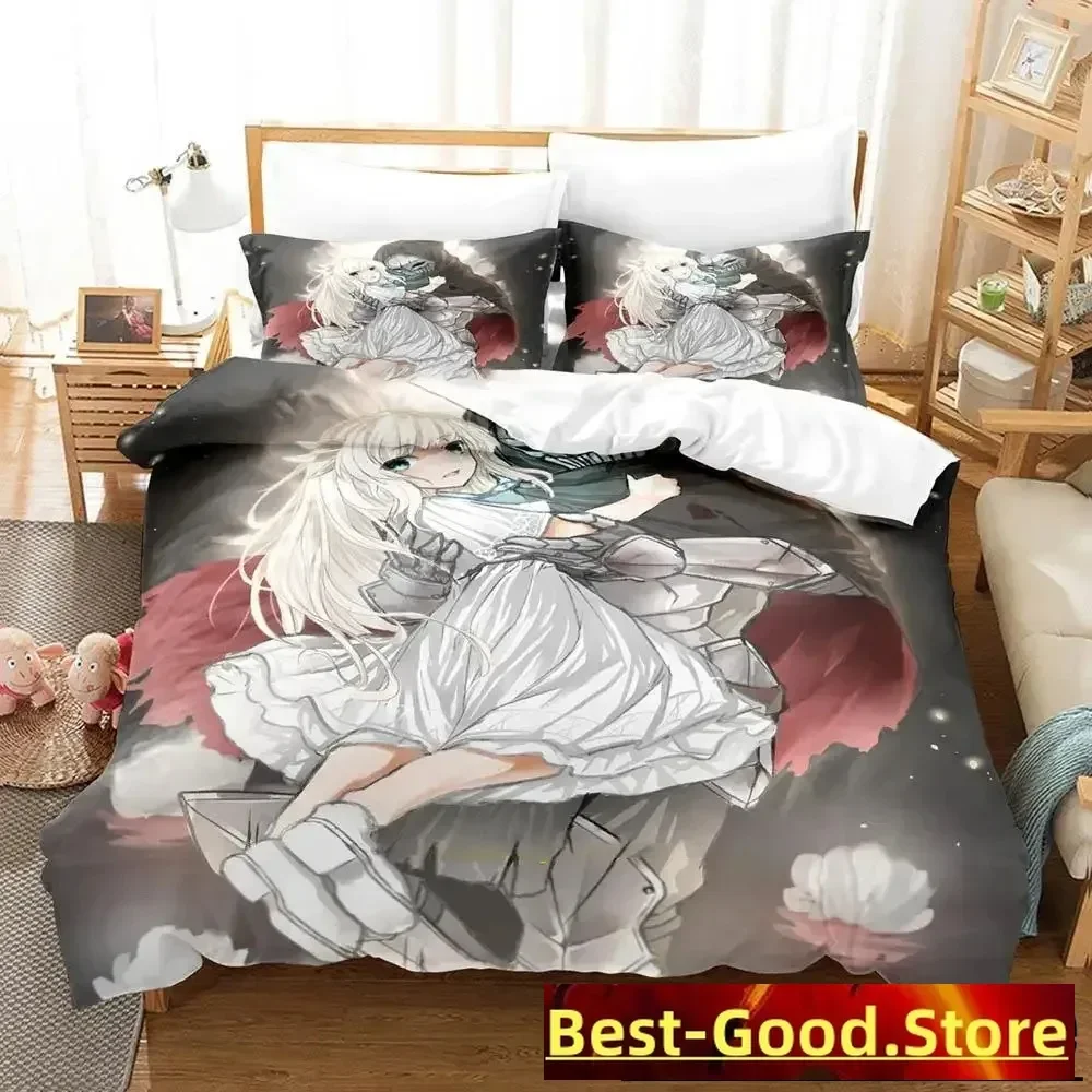 Ender Lilies Quietus of the Knights Set Boys Girls Twin Queen Size Duvet Cover Pillowcase Bed Kids Adult Home Textile