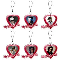 Popular Hip Hop Singer Guitarist Tom Kaulitz My Boyfriend Keychain Bill Kaulitz Key Chain Ring Keychains for Jewelry Fans Gifts