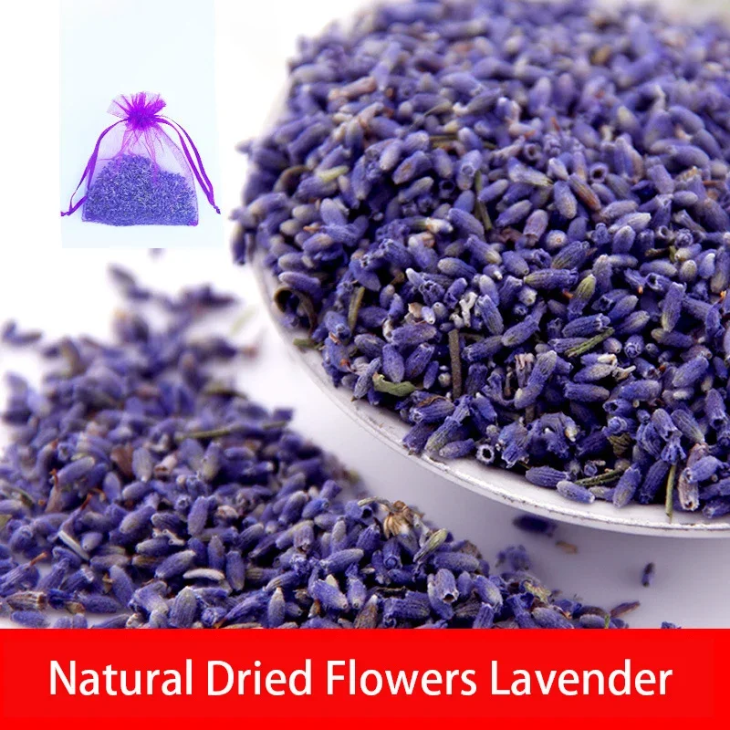 6pc/lot Natural Lavender Bud Sachets Dried Flower Home Flavor Sachet Bag Aromatic Household Wardrobe Car Lavender Air Fresheners