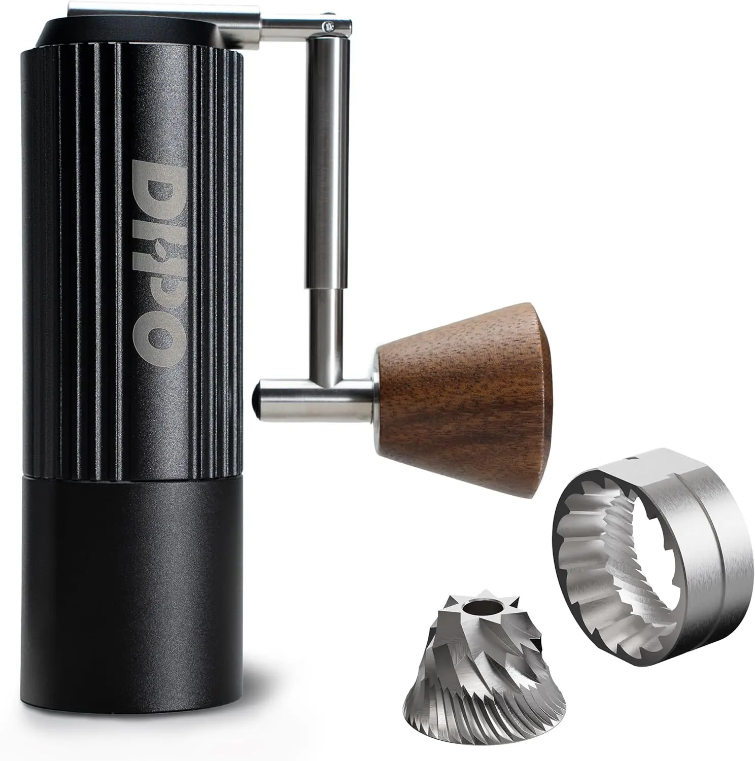 

Manual Coffee Grinder with 7-Axis Stainless Steel Conical Burr Mill,Portable Hand Grinder for Espresso,Drip,French Press,Camping