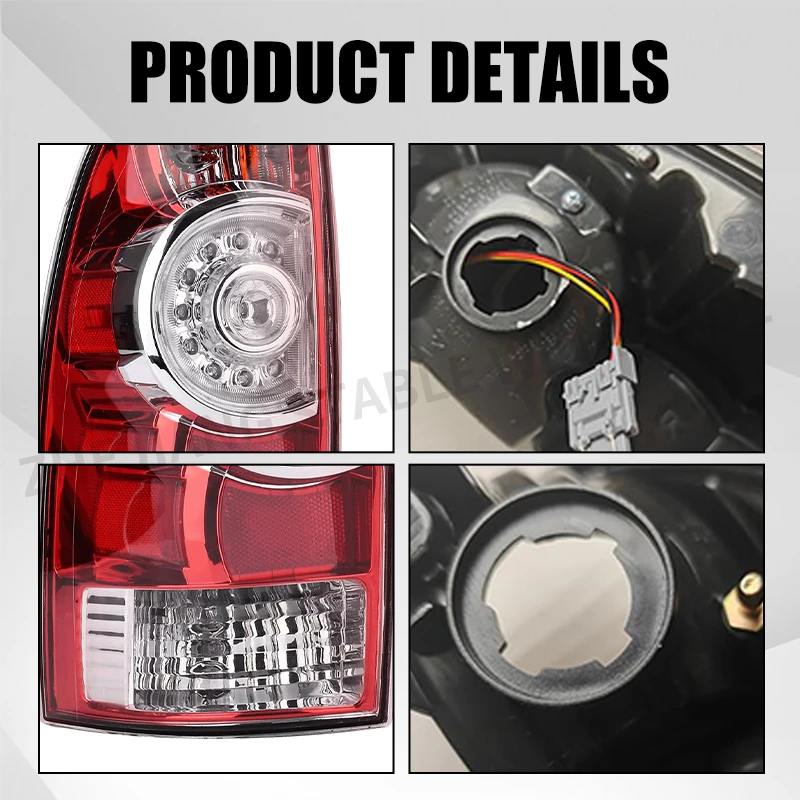 Fanale posteriore per lampada freno posteriore per auto a LED per Toyota Tacoma Pickup 2005-2015 Luci di avvertimento per indicatori di direzione per auto 8156004160 8155004150