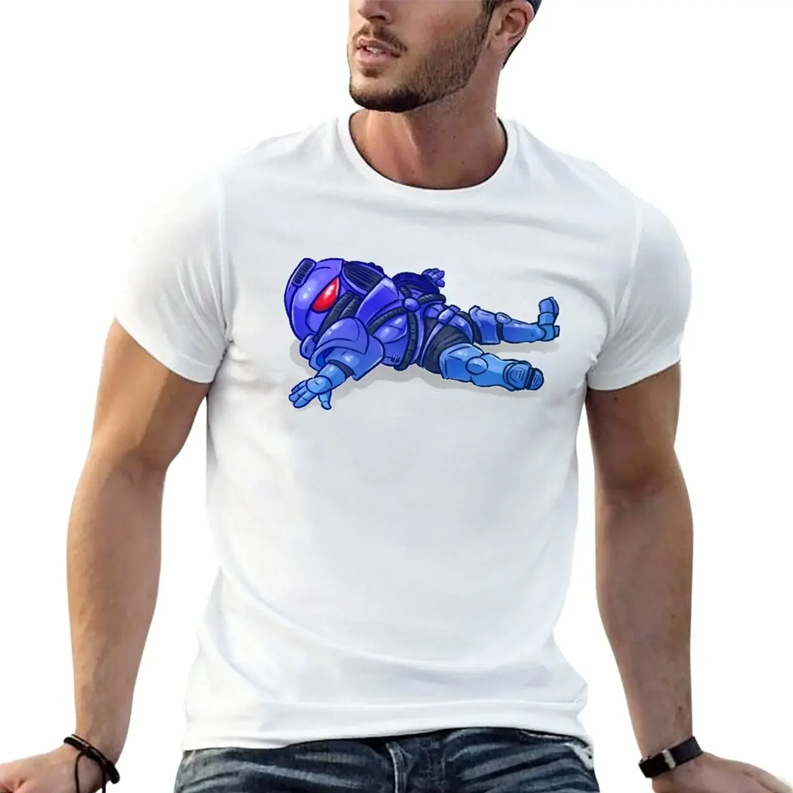 Blue Chibi Marine is so tired T-Shirt plus size tops blanks men t shirt