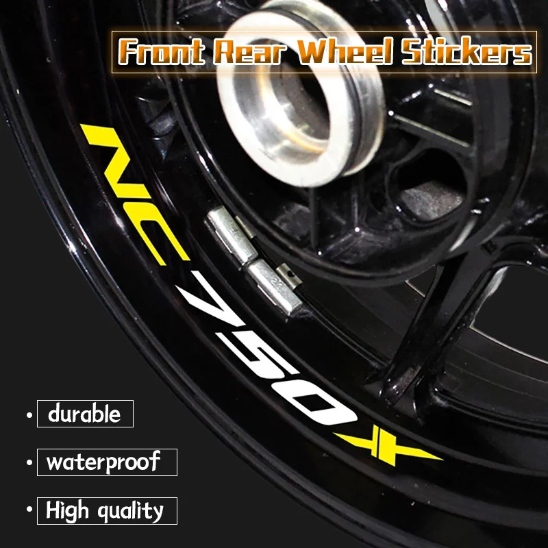 

Motorcycle Inner Ring Wheel Sticker Reflective Rim Decal Hub Stripe Tape Decoration Emblem For HONDA NC750X NC750S NC 750 nc750x