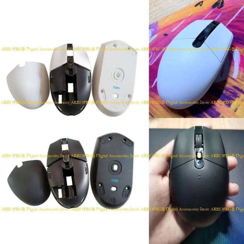 

E21E Mouse Shells Top Shell Battery Protective Cover 3Pieces Set for G304 Covers