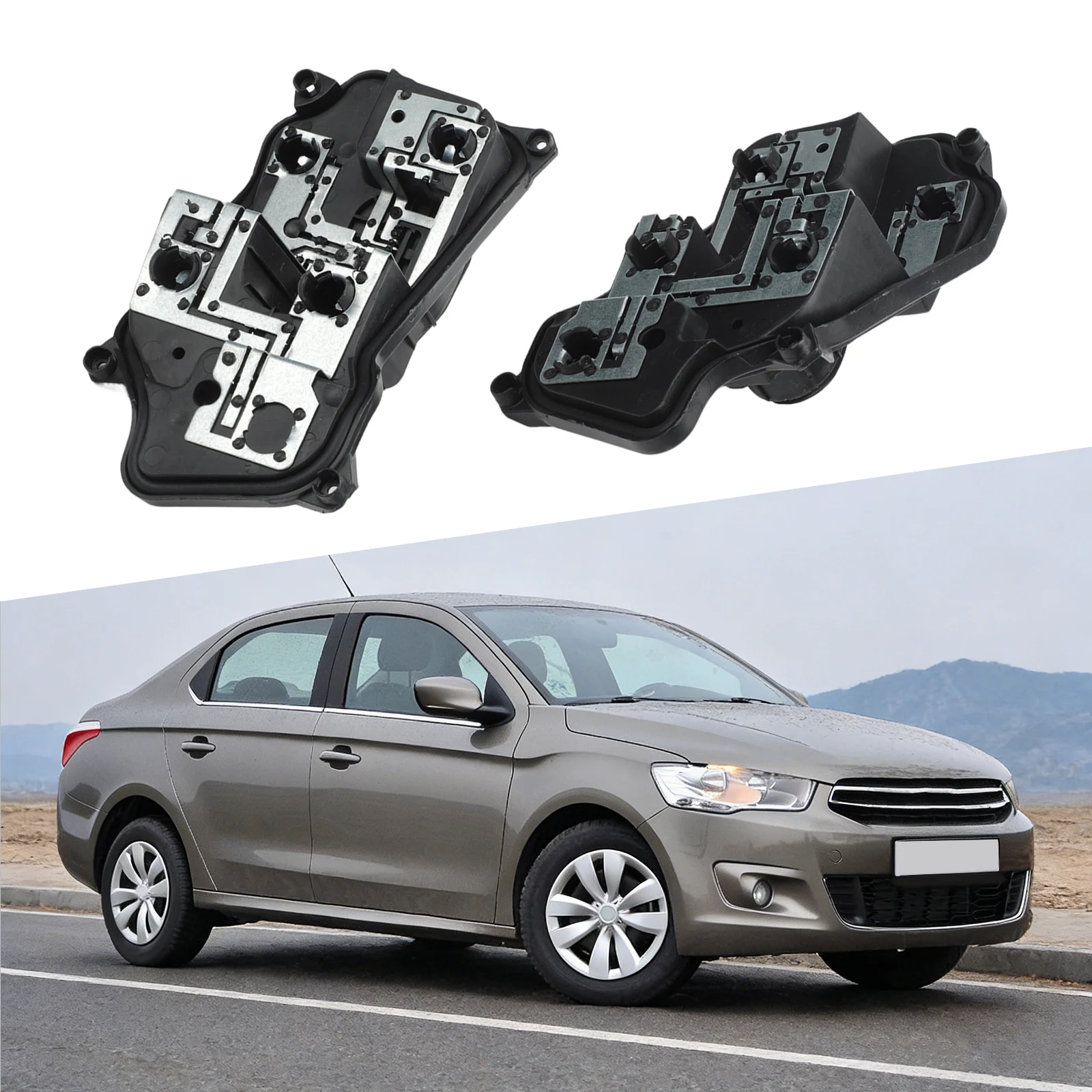 

1 Pair Left & Right Rear Taillight Connector Board Repair For Elysee For C-Elyse Black Easy To Use High Quality Tools