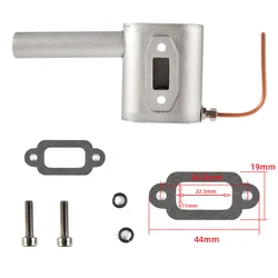 1Pc Smoking Exhaust Pipe Muffler For CRRCPRO 26CC DLE 26-30cc Engine