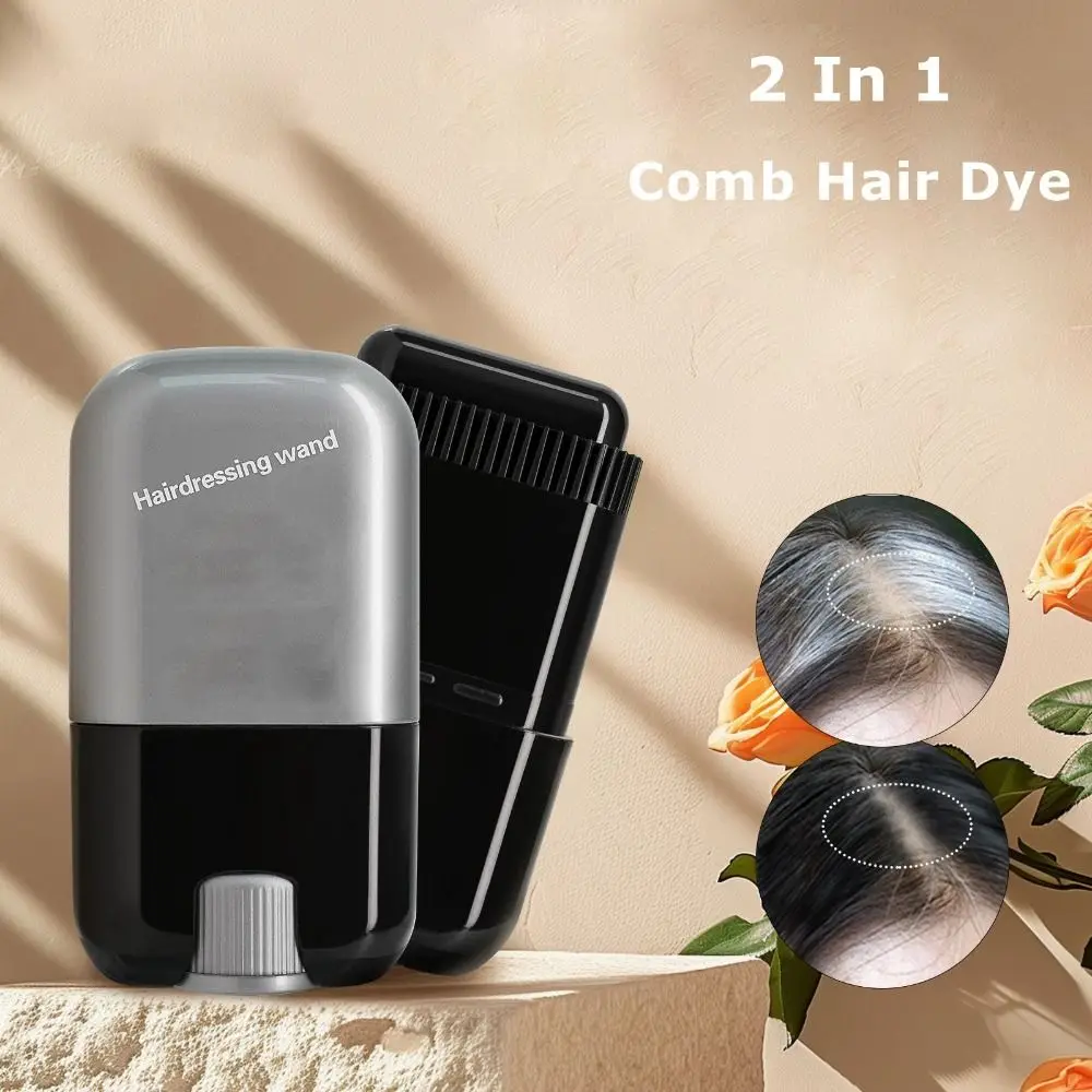 

New Waterproof Comb Hair Dye Black Color Sweat-proof 2 in 1 Instant Dye Easy to Use Hair Colouring Cream for Grey Hair Coverage