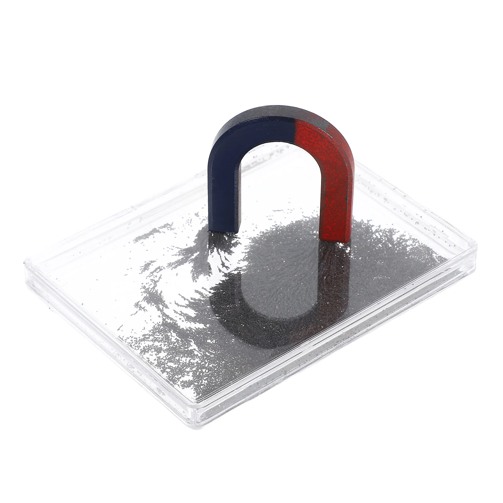 صندوق مسحوق الحديد مع مسحوق الحديد لتجارب الفيزياء وأجهزة تدريس العلوم لتشجيع مغناطيس الأداة الفيزيائية #5