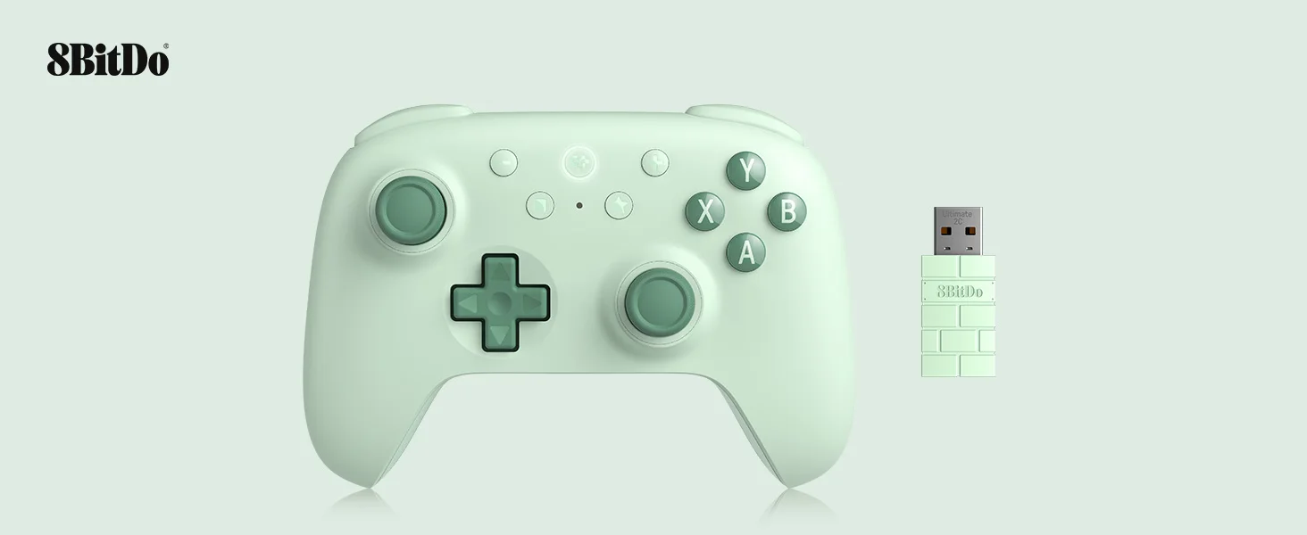 8BitDo Transparent Black Ultimate 2C 2.4G Wireless Gamepad Gaming Controller für Windows, Android, Hall-Effekt Windows 10 – Detail 8