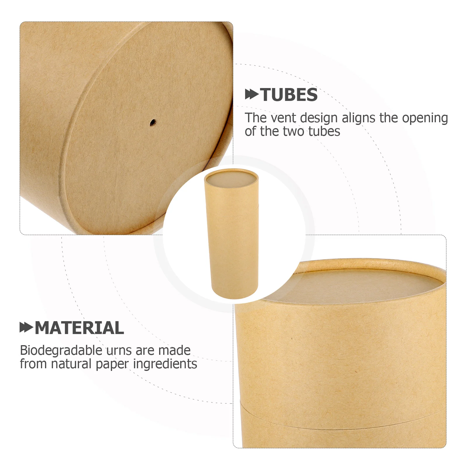 Urna esparcidora de cenizas, urnas biodegradables para creatorio, contenedores cilíndricos de madera para mascotas, dispersión de papel, funeraria humana