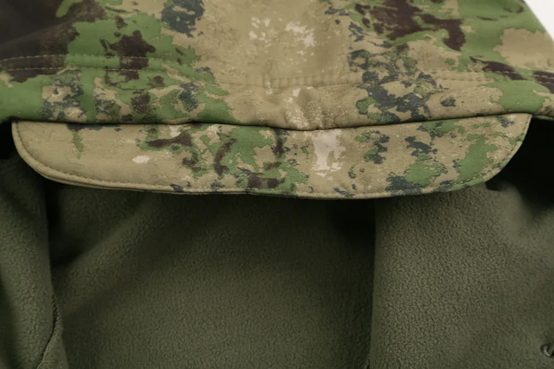 Camo Softshell-Jacke für Herren, wasserdicht, winddicht, Arbeitsanzug, Winter, Jagd, Wandern, taktischer Parka – Detail 18