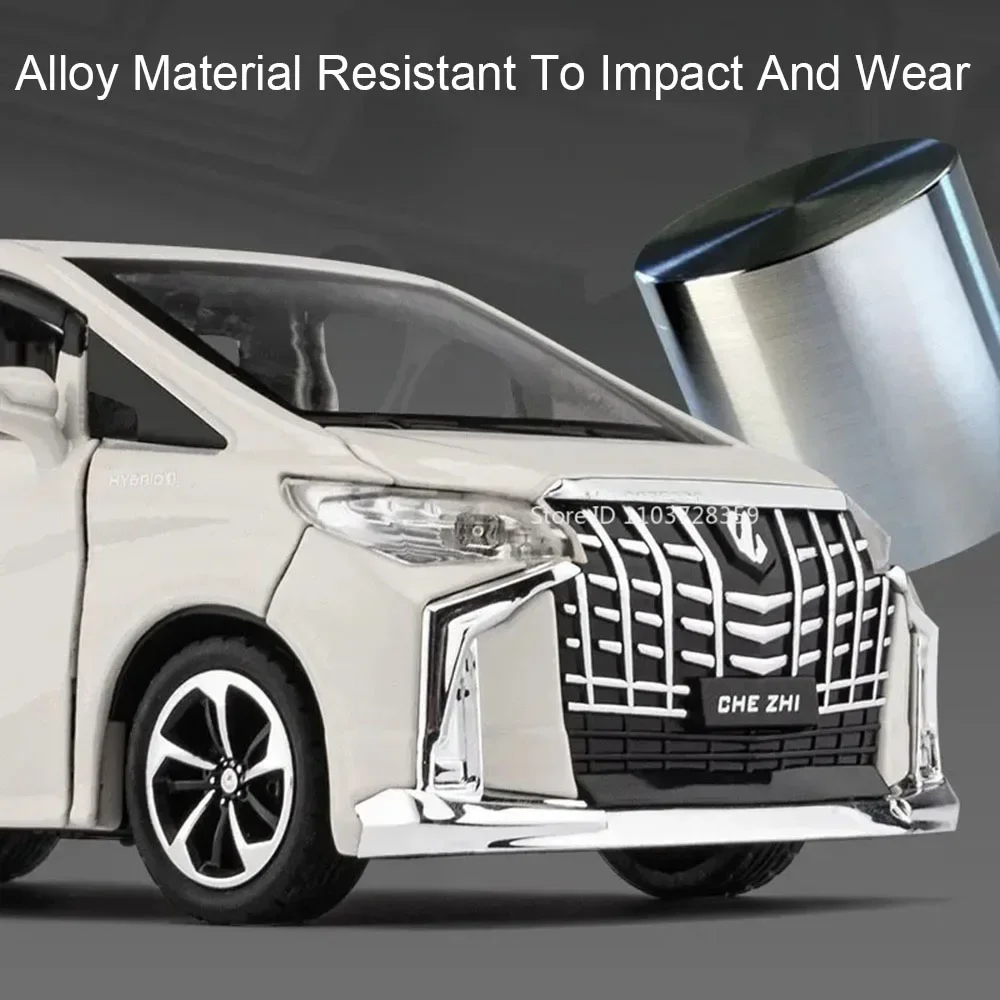 1:32 アルファード ヴェルファイア MPV おもちゃの車 モデル 合金ダイキャスト サウンドライト ドア開閉 サウンドライト プルバック式 装飾品 子供向けギフト