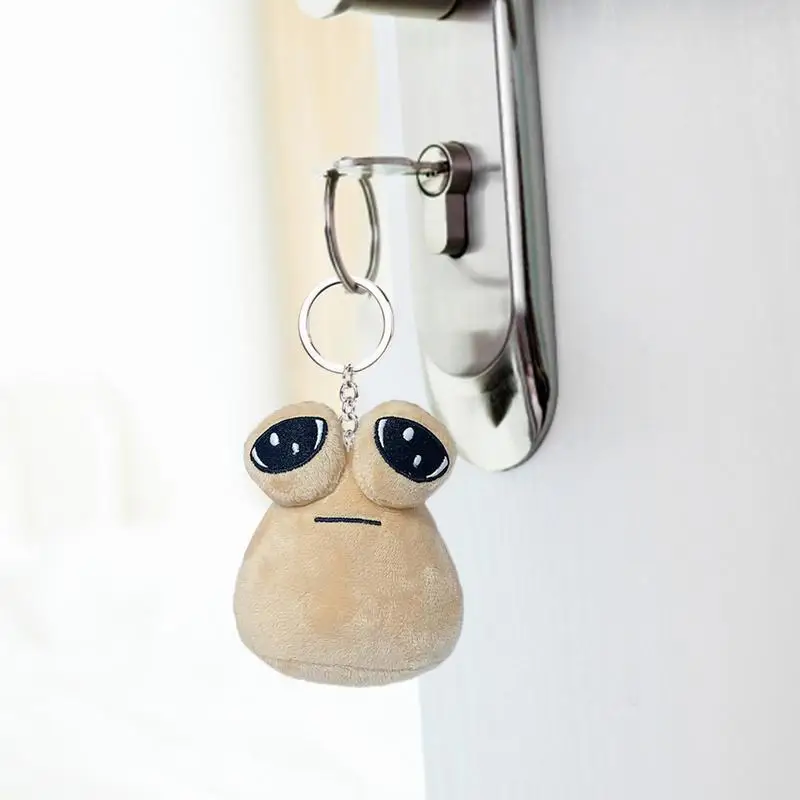 Hot Game My Pet Alien Poues Plush Pendant Keychain Furdiburb Emotion Alien Plushie Stuffed Animal Doll For Kids Birthday Gift