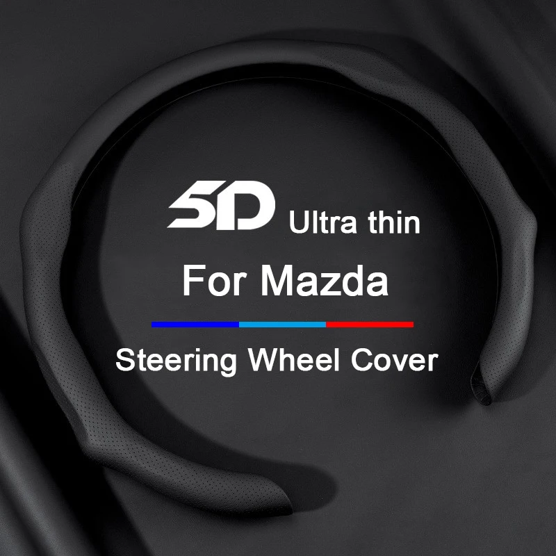 

NAPPA leather Car Steering Wheel Cover Booster Cover For Mazda 2 3 5 6 Atenza CX-3 CX-4 CX-5 CX-7 CX8 Auto interior accessories