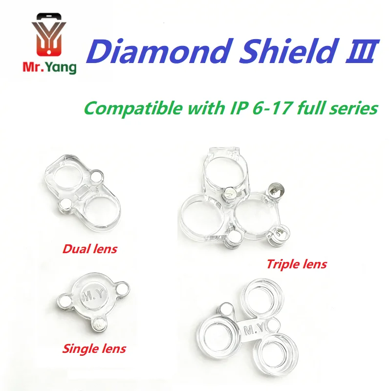 MY Diamond Shield Ⅲ Lens Protector: Anti-Scratch Dustproof Design, Perfectly Compatible with All iPhone 6-17 Models