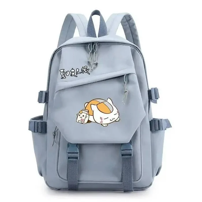 

Madara Cat Black Blue Pink Natsume's Book Of Friends Natsume Yujincho Teens School Bags Backpacks Anime GAME