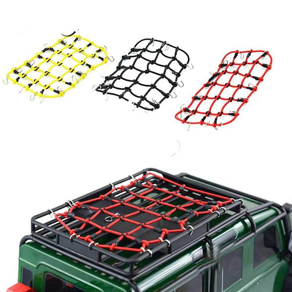 RC Car 1:10 Parts Accessories Elastic Luggage Net for Axial SCX10 90046 Traxxas TRX-4 Tamiya CC01 RC4WD D90 D110 Rock Crawler