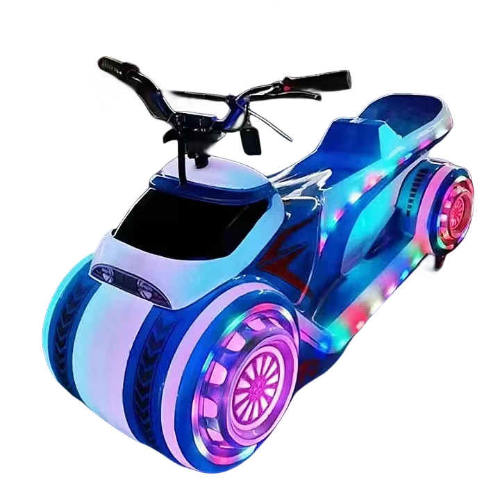 

Chinese Factory Direct Delivery Motorcycle Shaped Children's Luminous Bumper Car, Cheap And Interesting, Sold As A Whole Set