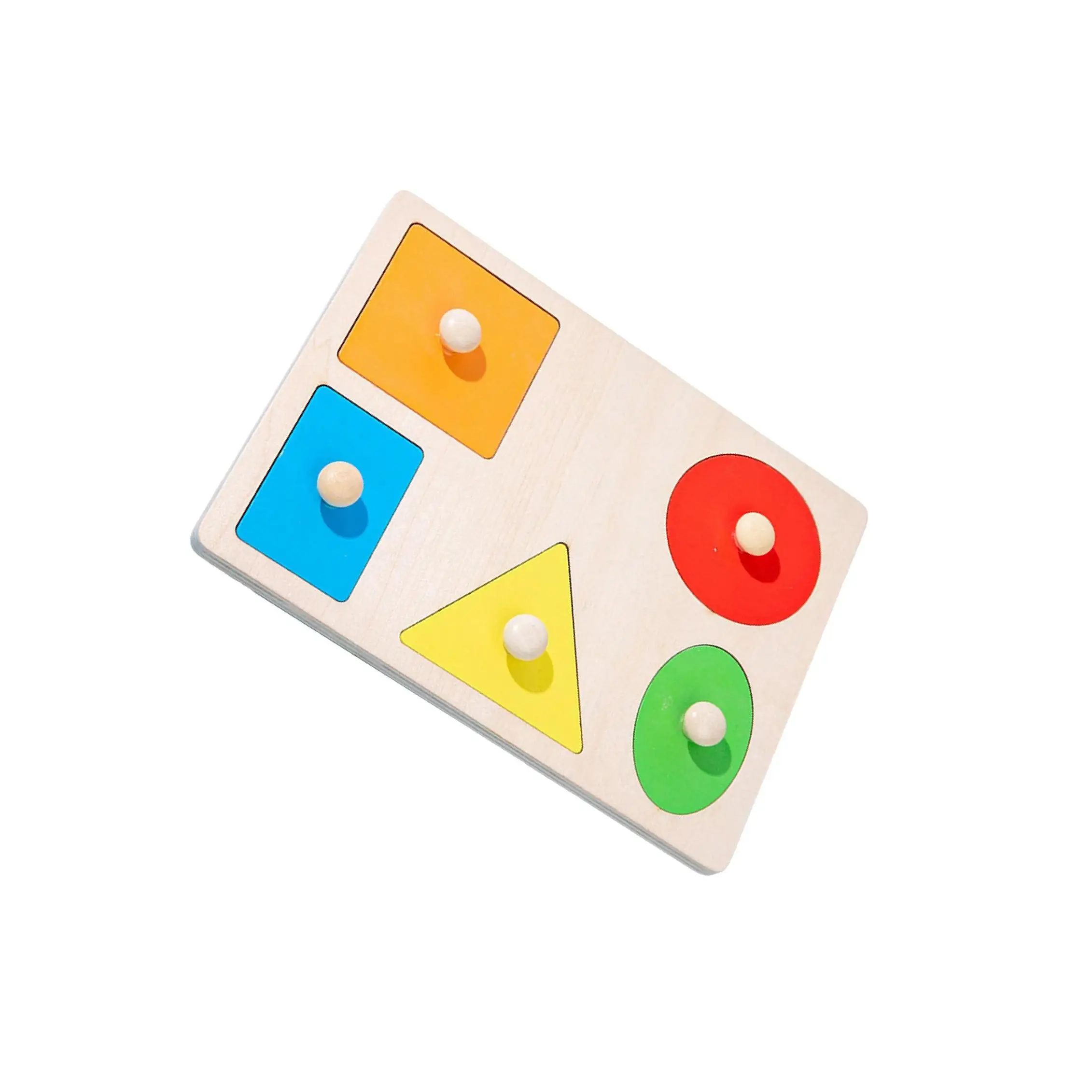 ของเล่นไม้รูปทรงต่างๆ สำหรับฝึกการเรียนรู้สีและรูปทรง 12 ช่อง