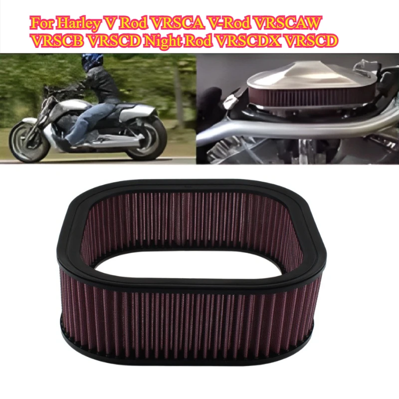 Motorcycles For Harley V Rod VRSCA V-Rod VRSCAW VRSCB VRSCD Night Rod VRSCDX VRSCD Air Cleaner Replacement 2002-2013 Air Filter