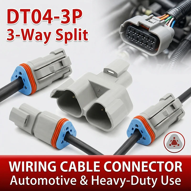 

3-контактный водонепроницаемый автомобильный разъем с резистором 120 Ом – DT04-3P / DT06-3S / AT04-3P-RJ120 для терминала CAN-шины J1939 в грузовике