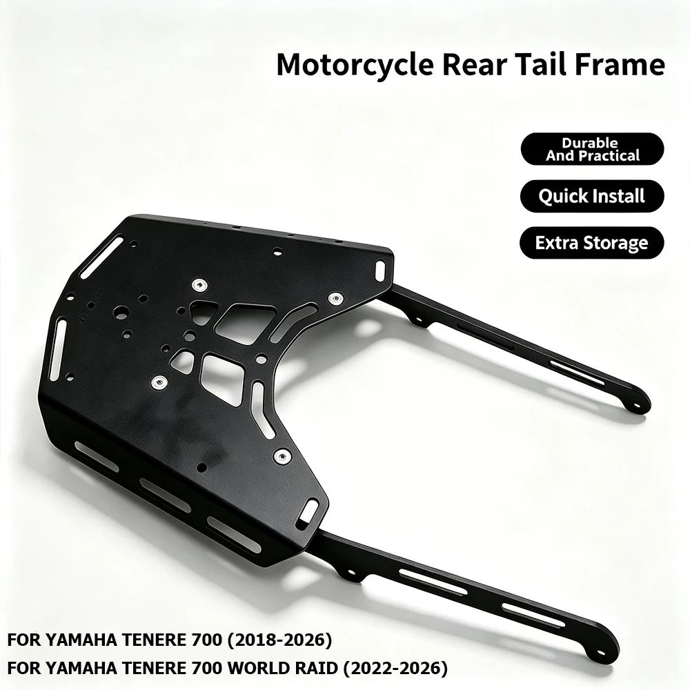 For Yamaha Tenere700 / Tenere700 World Raid 2022-2026 Motorcycle Rear Luggage Bracket Rear Storage Brackets rear Luggage shelf