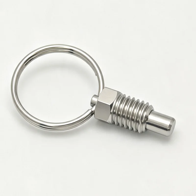 Short Thread Pull Ring Knob Split Spring Positioning Lock Grip Screw Indexing Pin M6M8M10M12