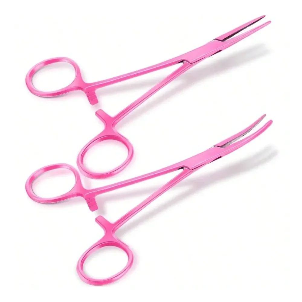 

Curved And Straight Hemostat Forceps Piercing Pliers Forceps, Stainless Steel Straight And Curved Pliers, Fishing TweezerColorf