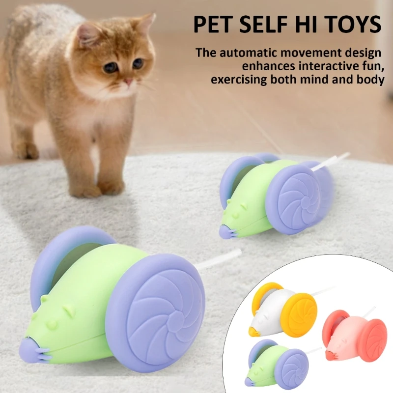 

Cats Mice Toy Interactively Mice Toy for Funny Cats Scratch Training Game Intelligent Obstacle Avoidance Moving Toy