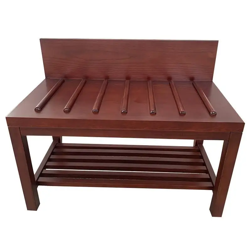 

Guest Room Solid Wood Luggage Rack Luggage Cabinet Shelf Household