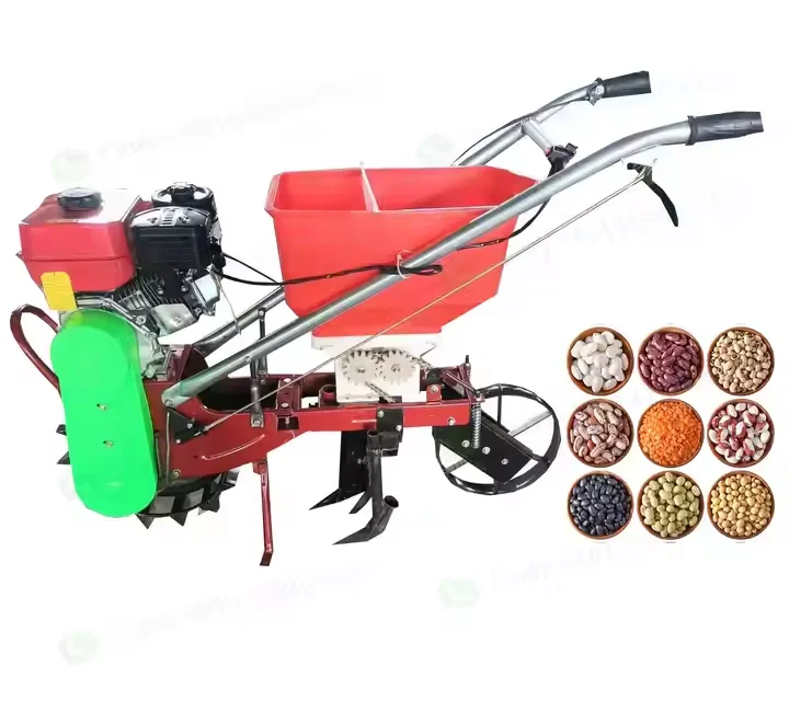【Hot】Gas-oline Multi-Functional Seeder for Grain Peanuts Corn Beans Fertilizer Farm Machinery Integrated Sowing Machine Planter