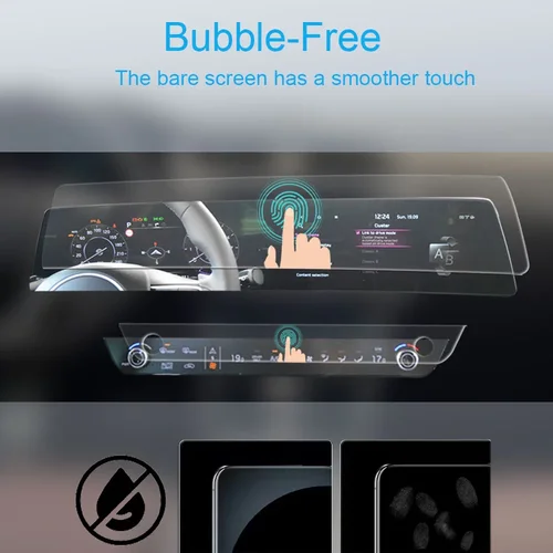 Imagen 2 del producto MUQSHI pantalla LCD Anti huella digital mate PPF TPU película protectora de pantalla de navegación de coche reinstalación para Kia Sportage NQ5 2021-2024