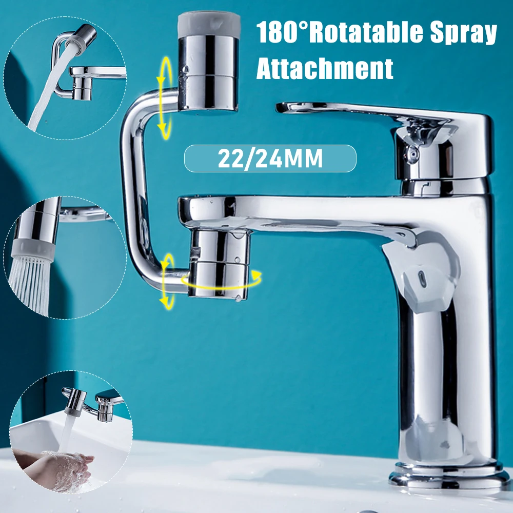 1-10PCS Extension Faucet Sprayer Head Sink-Aerator Water Tap Nozzle Faucet Extender Filter 1080° Rotatable Kitchen Accessories