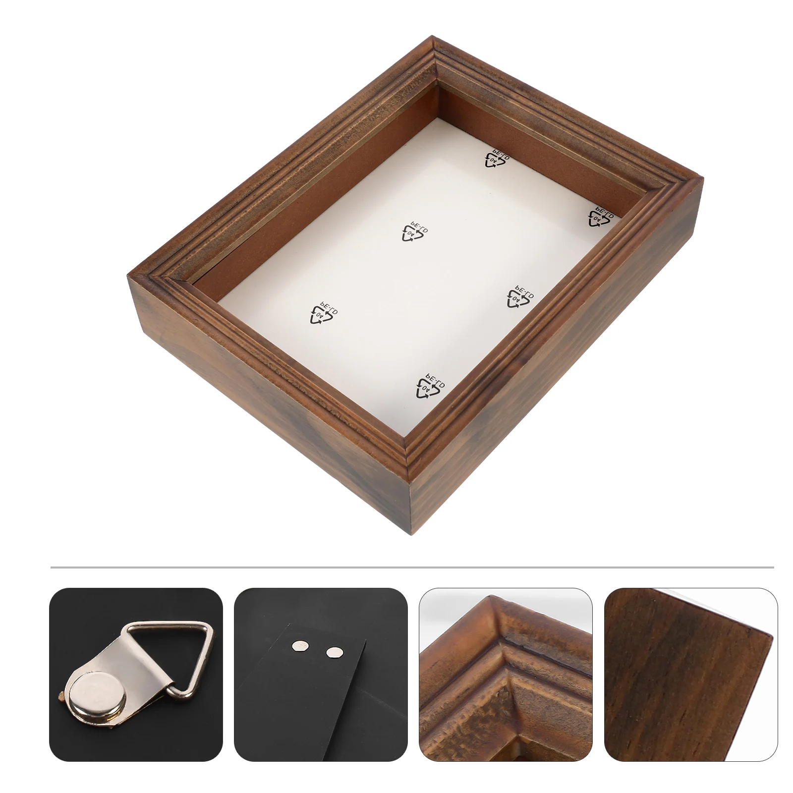 

8 Inch Large Shadow Boxes Display Cases Dried Flower Photo Frame Travel Rustic Decor