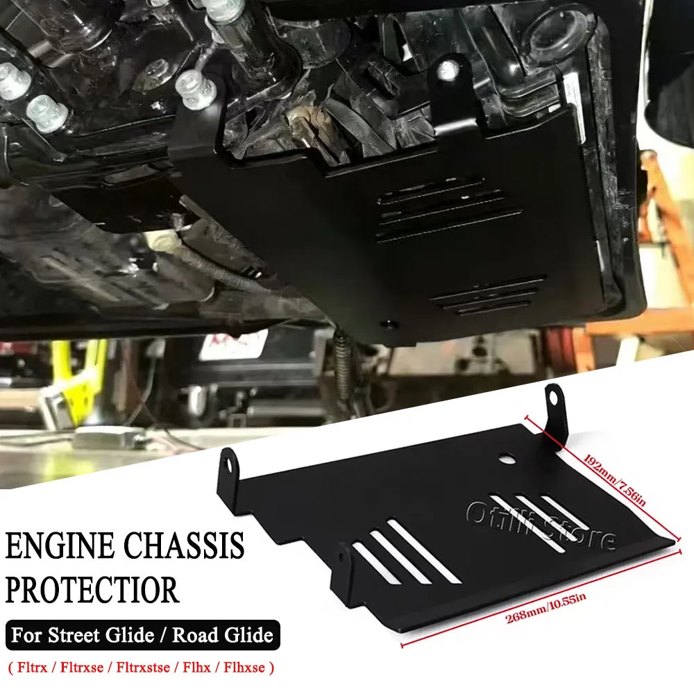 

For Road Glide FLTRX FLTRXSTSE Street Glide FLHX 2024 2025 Engine Protection Device Lower Accessories Skid Plate Lower Engine