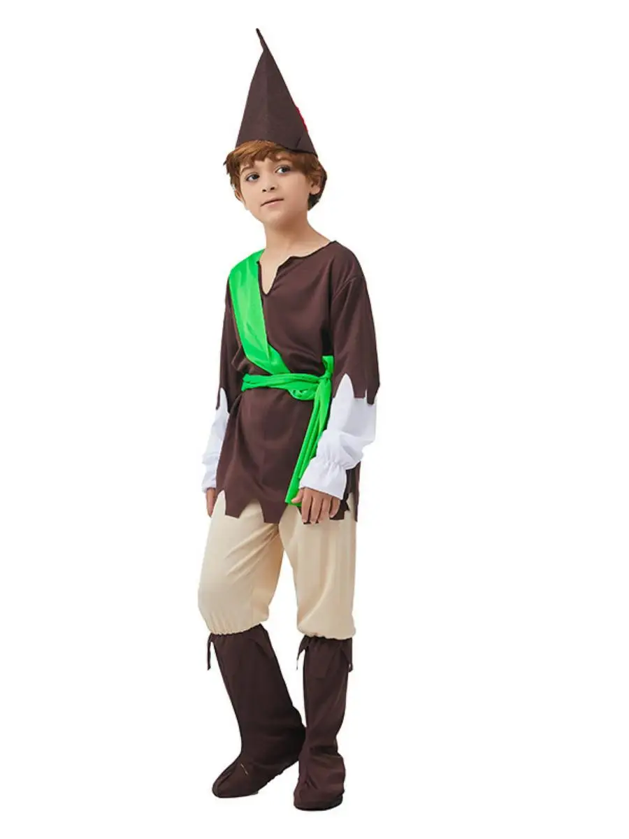 زي روبن هود للأطفال، زي الهالوين التنكري، ملابس تنكرية لأداء الأدوار، زينة كرتونية