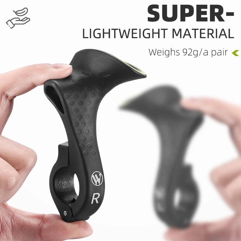 WEST BIKING MTB Bicycle Bar ends Ergonomic Design Mountain Bike Handlebar 22.2mm Nylon Inner Handle Bar Grips MTB Cover Handle