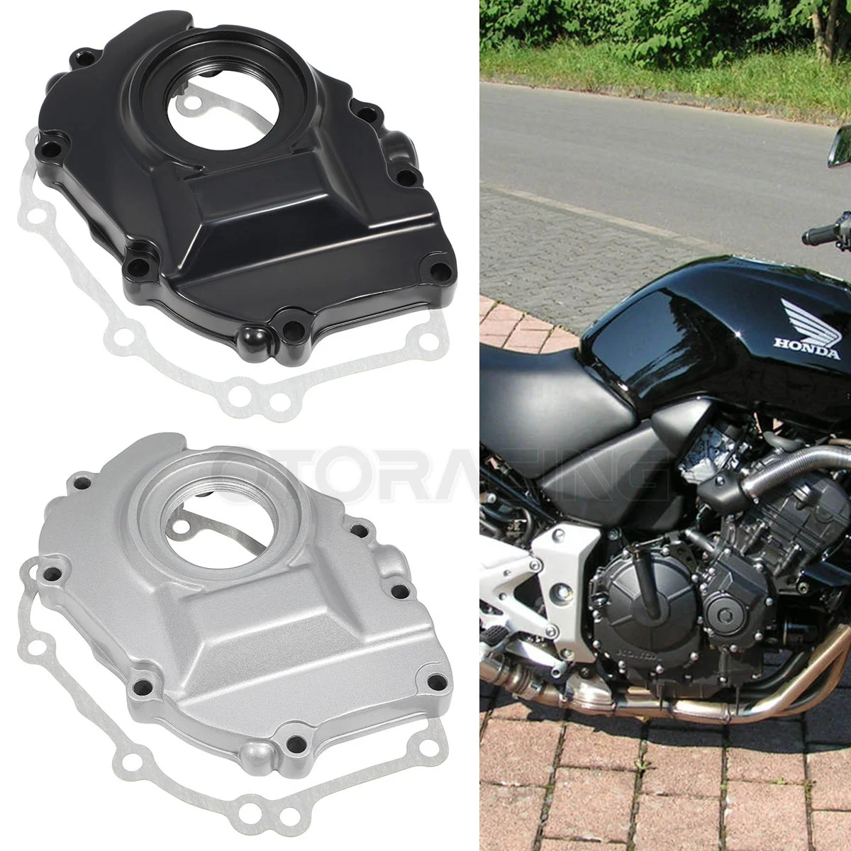 

Motorcycle Engine Case Ignition Cover w/Gasket For Honda CBR600 CBR 600 F2 F3 1992-1998 CB600 CB 600 Hornet 1998-2007