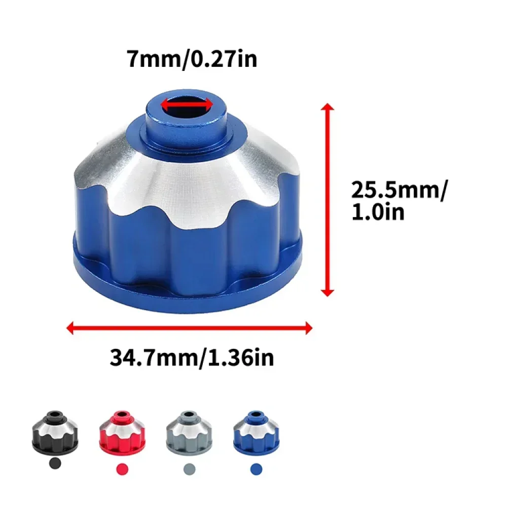 สําหรับ TRX 1/10 MAXX รถบรรทุกมอนสเตอร์ RC รถ Universal อลูมิเนียมด้านหน้าและด้านหลัง Differential Housing 8981 RC รถอะไหล่อุปกรณ์เสริม