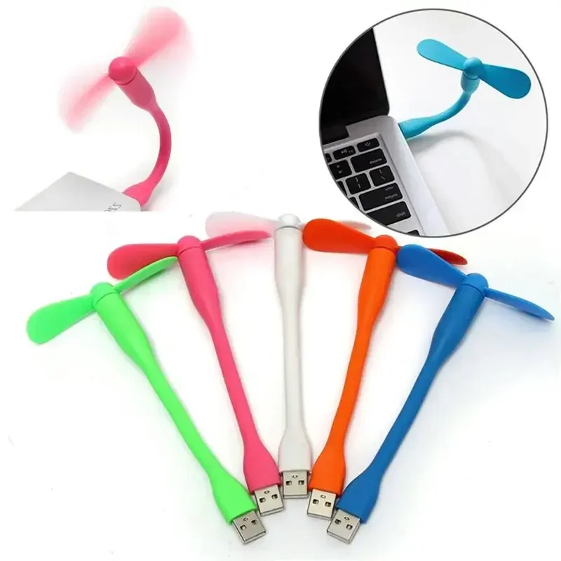 Kipas Angin USB Fleksibel USB Portabel Mini Fan For Power Bank Notebook Laptop Komputer Hemat Daya