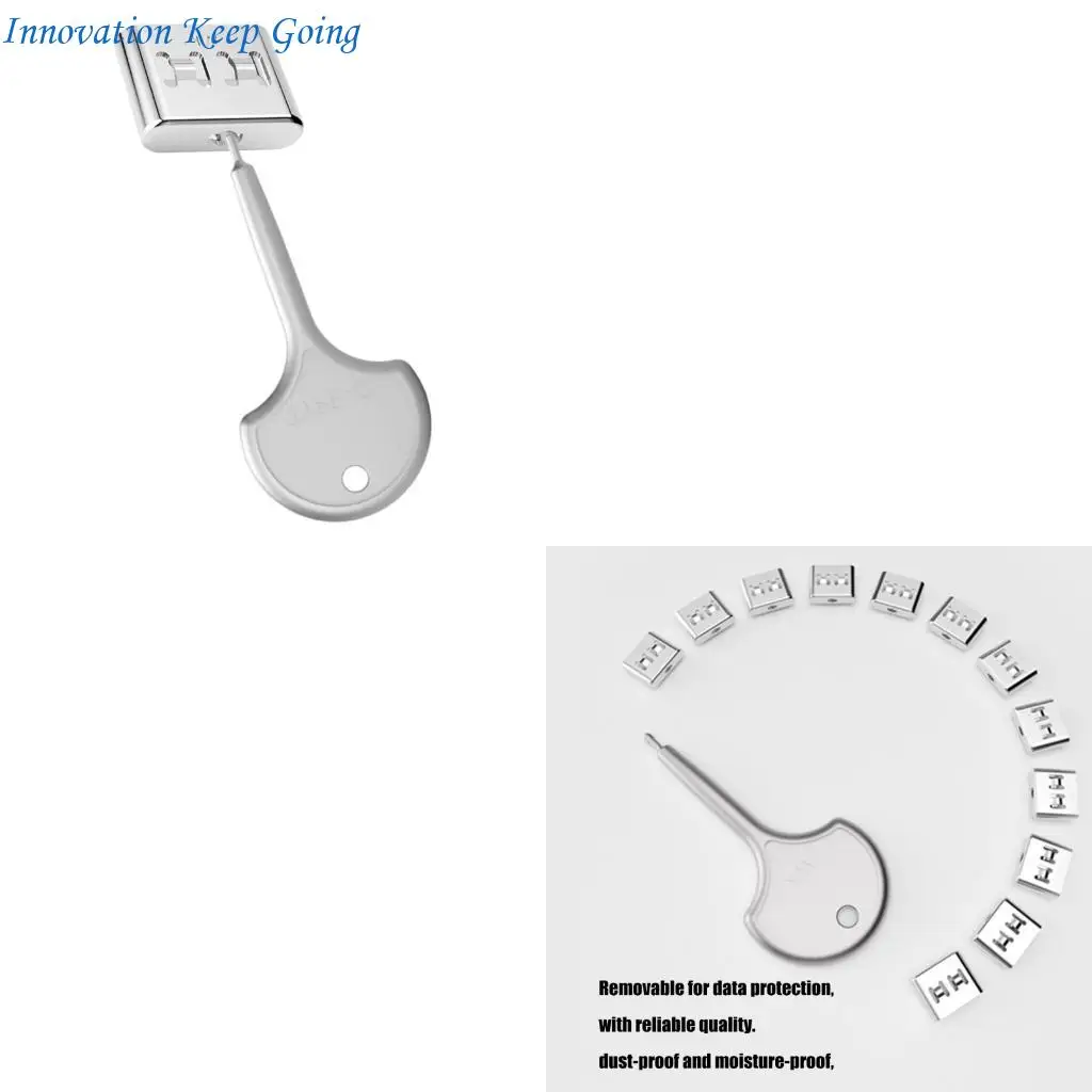 

E65C Съемный замок порта USB C для защиты от кражи типа C, замок для защиты данных для ноутбуков