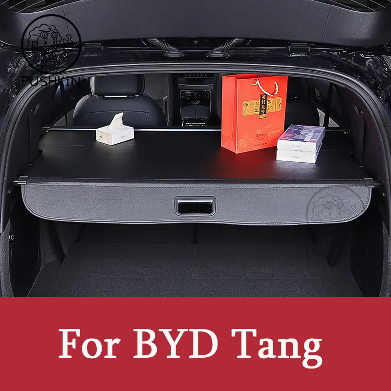 

For byd tang DMI/EV/DMP 2022 23 Dedicated Trunk Cover Material Curtain Rear Curtain Retractable Space Car Trunk Bag Car-styling