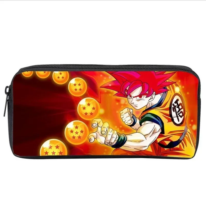 Dragon Ball Son Goku Pen Bag Cartoon Anime Seven Dragon Ball Peripheral Stationery Box Student Boy Single Layer Pencil Case Box